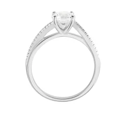 Sale Histoire d'Or Bague Solitaire Maellyne Argent Blanc Oxyde De Zirconium