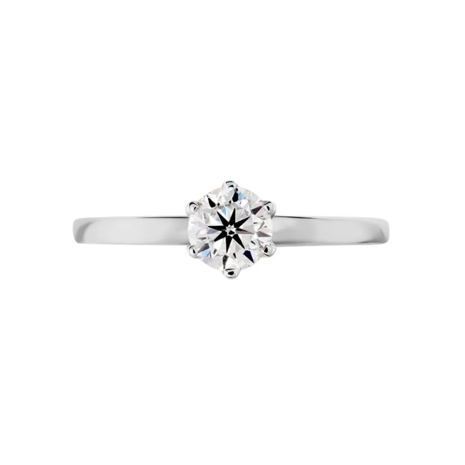 Sale Histoire d'Or Bague Solitaire Natalia Or Blanc Diamant Synthetique