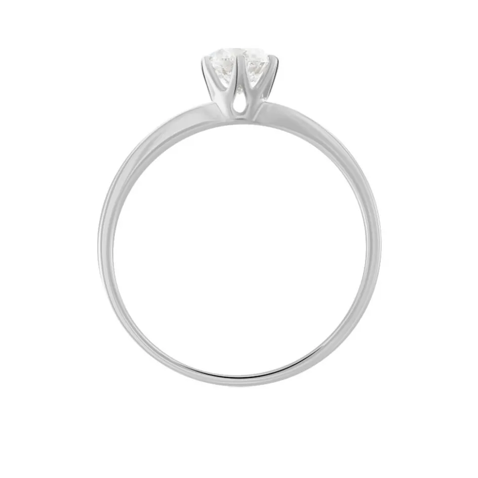 Sale Histoire d'Or Bague Solitaire Natalia Or Blanc Diamant Synthetique