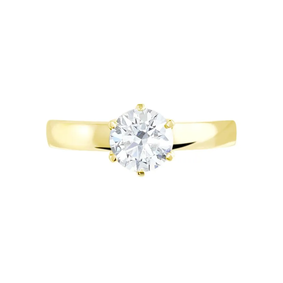 Histoire d'Or Bague Solitaire Natalia Or Jaune Diamant Synthetique* Bagues|Bagues Avec Pierre