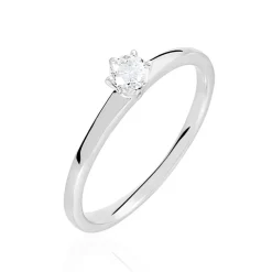 Outlet Histoire d'Or Bague Solitaire Natalia or blanc diamant