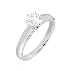 Histoire d'Or Bague Solitaire Natalia Or Blanc Diamant Synthetique* Bagues|Bagues Avec Pierre
