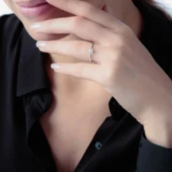 New Histoire d'Or Bague Solitaire Natalia or jaune diamant