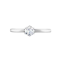 Sale Histoire d'Or Bague Solitaire Natalia Pl Platine Blanc Diamant