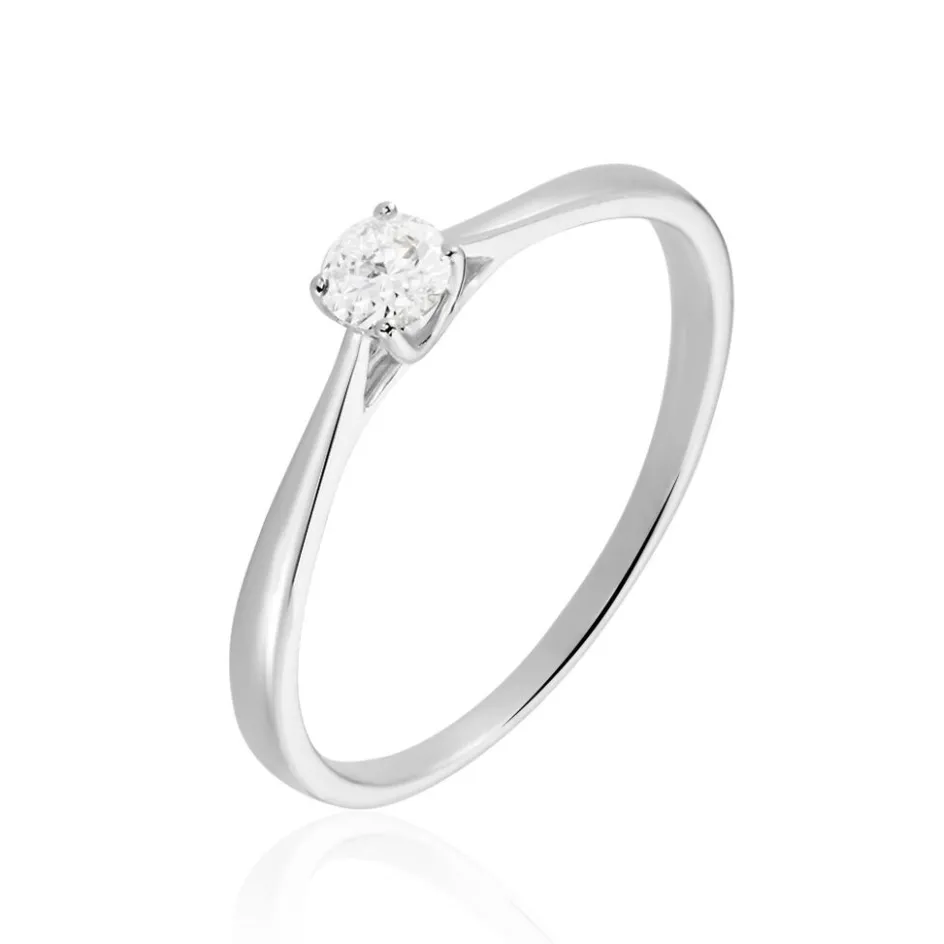 Histoire d'Or Bague Solitaire Or Blanc Fiona Diamant Synthétique* Bagues|Bagues Avec Pierre
