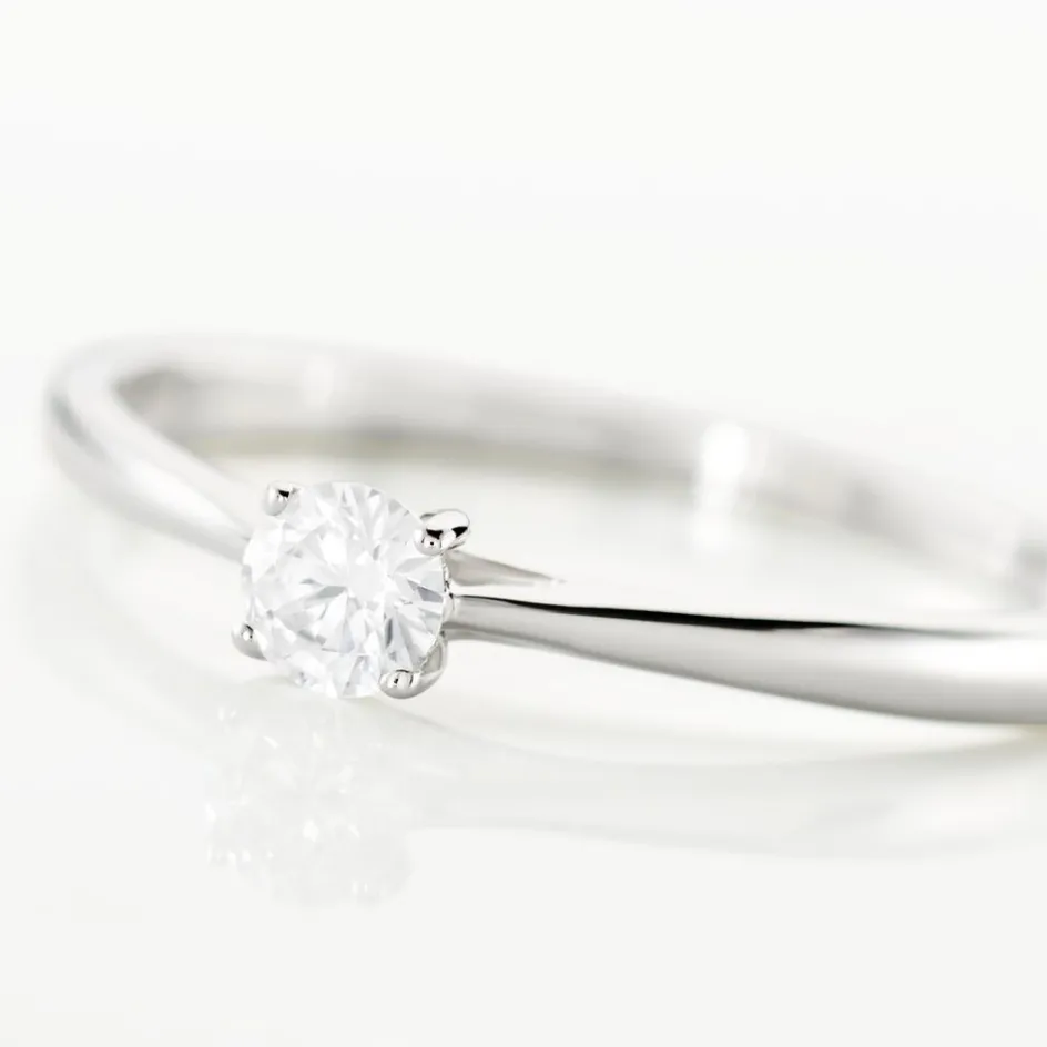 Histoire d'Or Bague Solitaire Or Blanc Fiona Diamant Synthétique* Bagues|Bagues Avec Pierre