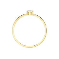 Histoire d'Or Bague Solitaire Or Jaune Eclat D'etoile Oxyde De Zirconium* Bagues|Bagues Avec Pierre