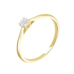 Online Histoire d'Or Bague Solitaire Or Jaune Aphrodite Diamant or jaune diamant blanc