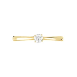 Online Histoire d'Or Bague Solitaire Or Jaune Aphrodite Diamant or jaune diamant blanc