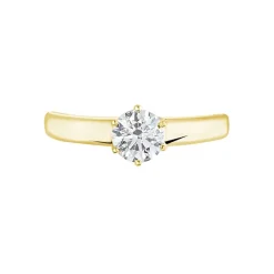 Histoire d'Or Bague Solitaire Or Jaune Diamant Synthetique* Bagues|Bagues Avec Pierre