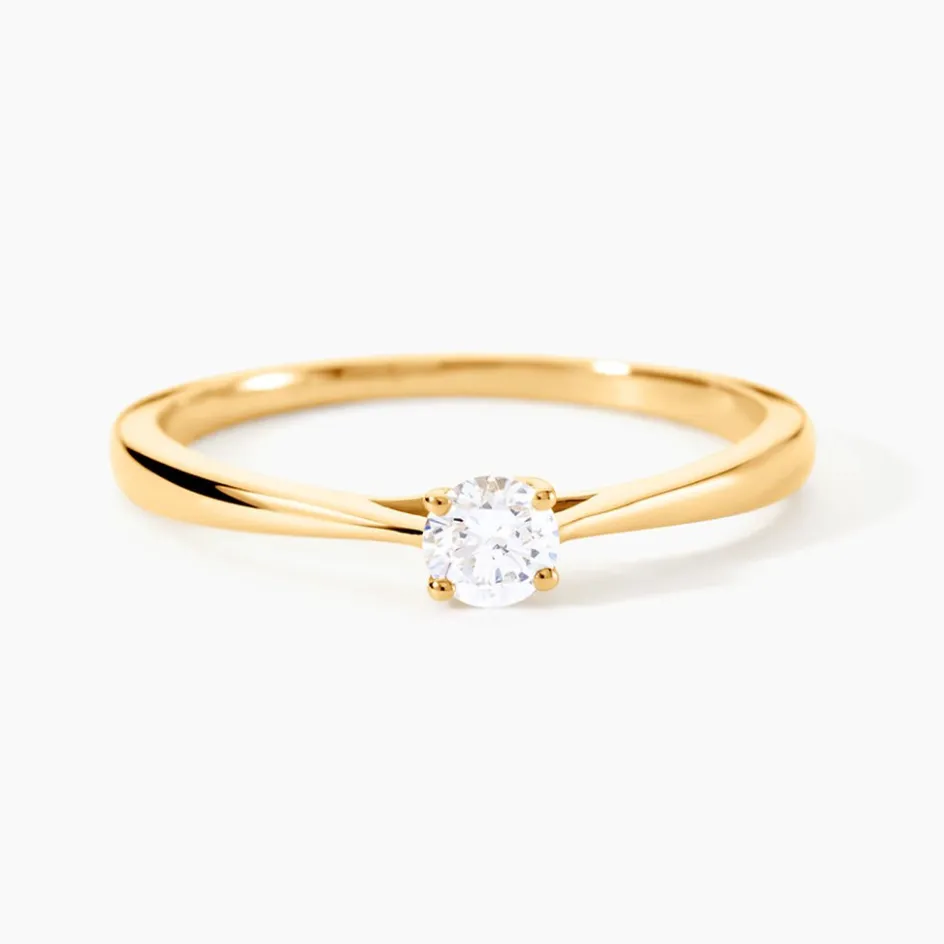 Histoire d'Or Bague Solitaire Or Jaune Fiona Diamant Synthetique* Bagues|Bagues Avec Pierre