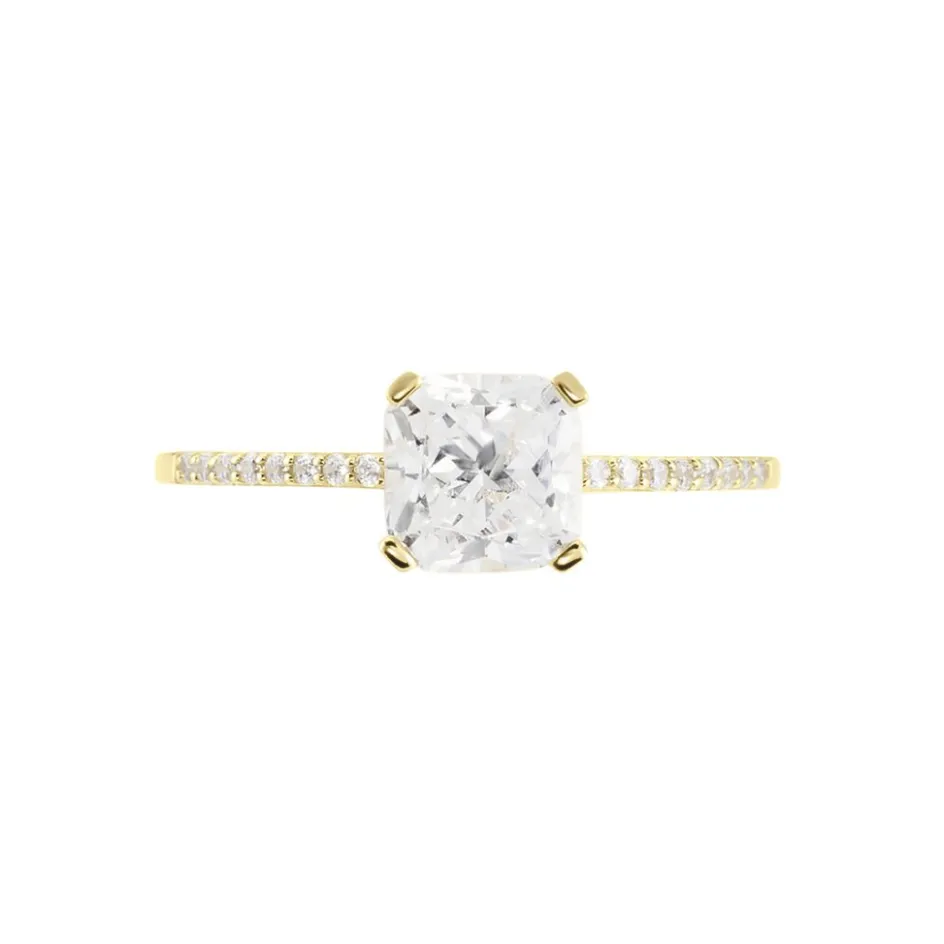Histoire d'Or Bague Solitaire Or Jaune Beline Oxyde De Zirconium* Bagues|Bagues Avec Pierre