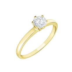 Histoire d'Or Bague Solitaire Or Jaune Diamant Synthetique* Bagues|Bagues Avec Pierre
