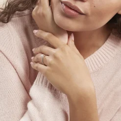 Online Histoire d'Or Bague Solitaire Samantha Or Blanc Diamant