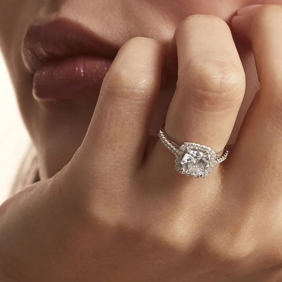 Best Histoire d'Or Bague Solitaire Soa Argent Blanc Oxyde De Zirconium