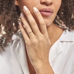 Best Histoire d'Or Bague Solitaire Superposition Or Blanc Diamant