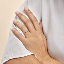 Best Histoire d'Or Bague Solitaire Superposition Or Blanc Diamant