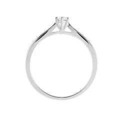 Discount Histoire d'Or Bague Solitaire Symphonie Or Blanc Diamant