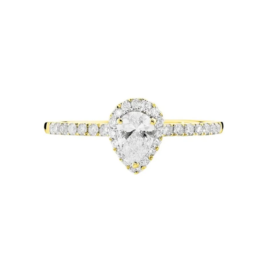 Histoire d'Or Bague Solitaire Tatiana or jaune diamant