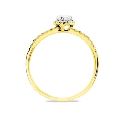 Histoire d'Or Bague Solitaire Tatiana or jaune diamant