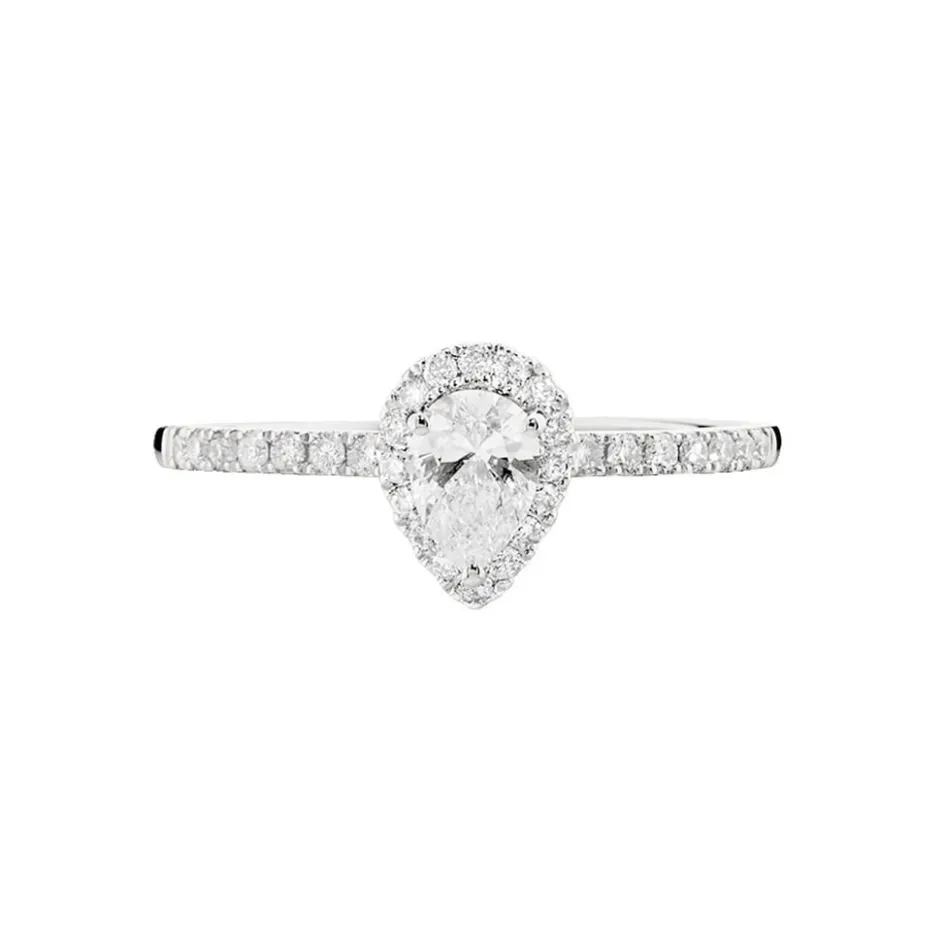 New Histoire d'Or Bague Solitaire Tatiana or blanc diamant