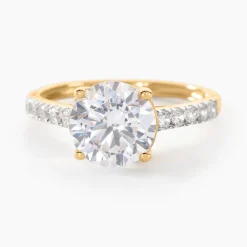 Online Histoire d'Or Bague Solitaire Terese De Zirconium or jaune oxyde
