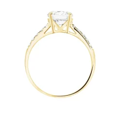 Online Histoire d'Or Bague Solitaire Terese De Zirconium or jaune oxyde