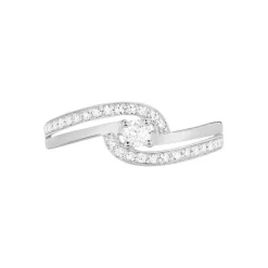 Sale Histoire d'Or Bague Solitaire Vassilissa or blanc diamant