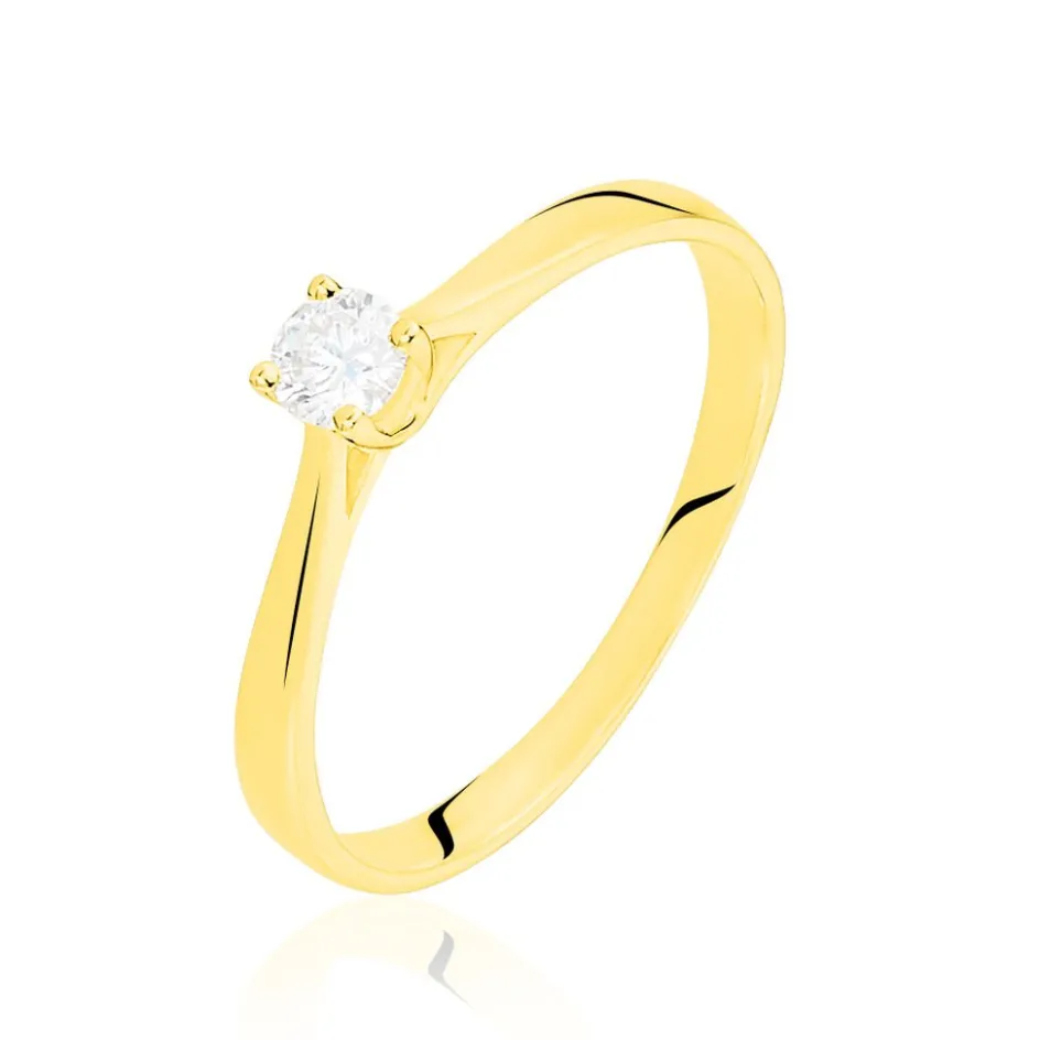 Discount Histoire d'Or Bague Solitaire Victoria Or Jaune Diamant