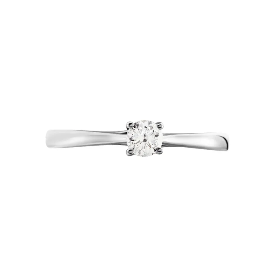 Best Histoire d'Or Bague Solitaire Victoria Platine Blanc Diamant