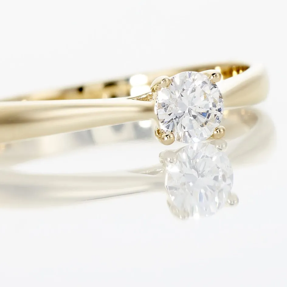 Outlet Histoire d'Or Bague Solitaire Victoria Or Jaune Diamant