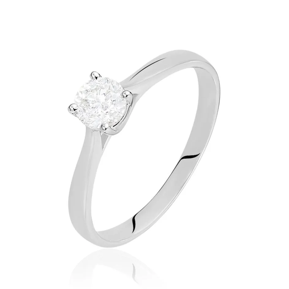 Online Histoire d'Or Bague Solitaire Victoria or blanc diamant