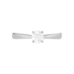 Online Histoire d'Or Bague Solitaire Victoria or blanc diamant