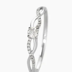 Online Histoire d'Or Bague Solitaire Vilma Or Blanc Diamant