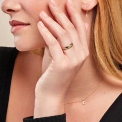 Sale Histoire d'Or Bague Stellar Or Jaune Oxyde De Zirconium