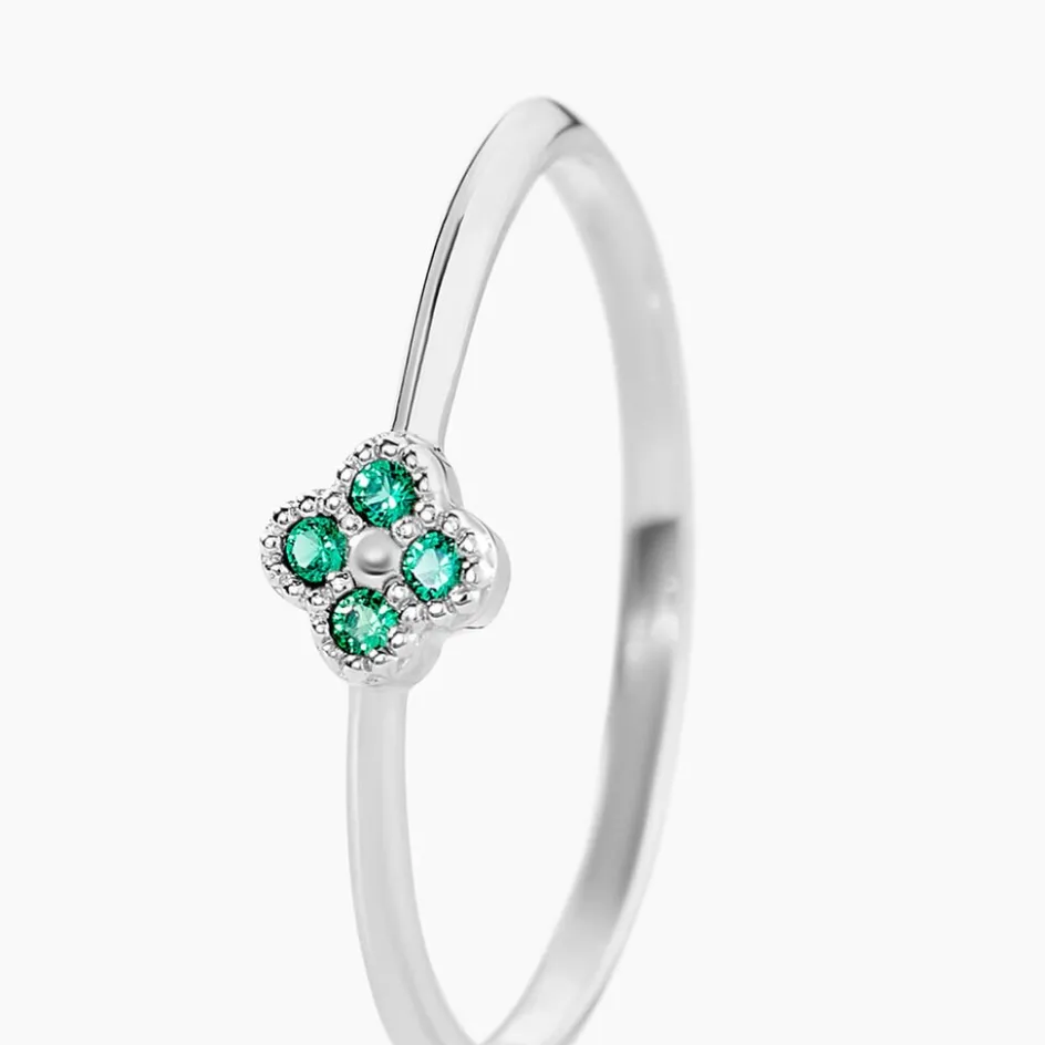 Discount Histoire d'Or Bague Taha Argent Blanc Spinelle