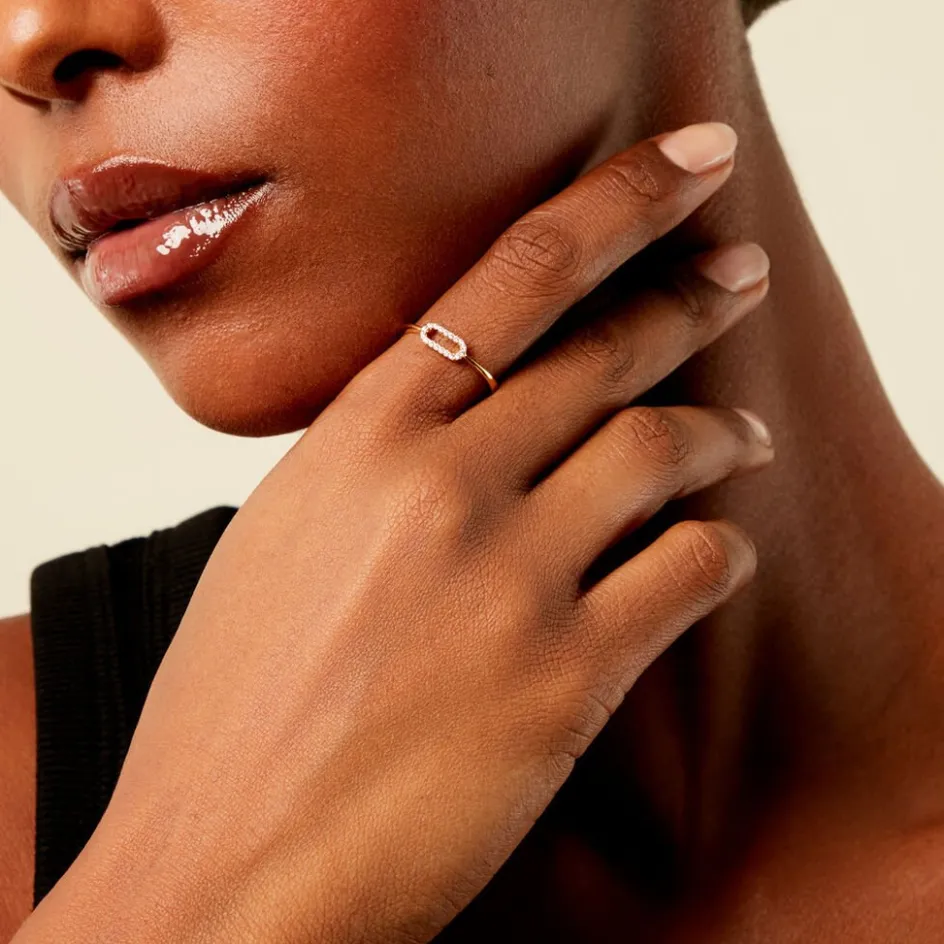 Discount Histoire d'Or Bague Taha Argent Blanc Spinelle