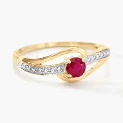 Hot Histoire d'Or Bague Tanissia or jaune rubis