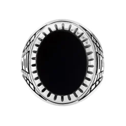 Discount Histoire d'Or Bague Thimeo Argent Blanc Onyx argent blanc onyx noir
