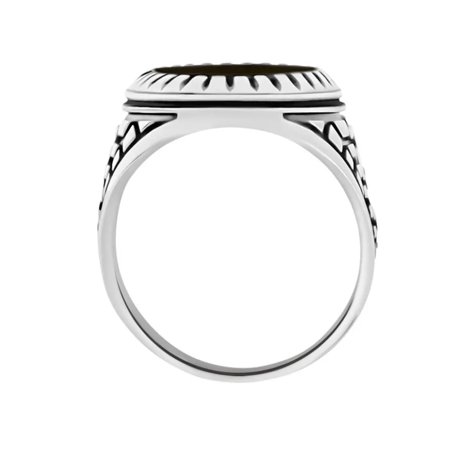 Discount Histoire d'Or Bague Thimeo Argent Blanc Onyx argent blanc onyx noir