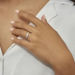 Outlet Histoire d'Or Bague Timira or blanc diamant