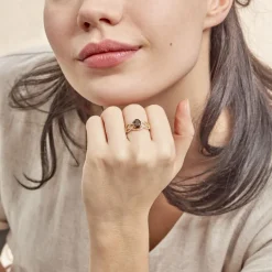 Histoire d'Or Bague Tina Or Jaune Quartz Et Oxyde De Zirconium* Bagues|Bagues Avec Pierre