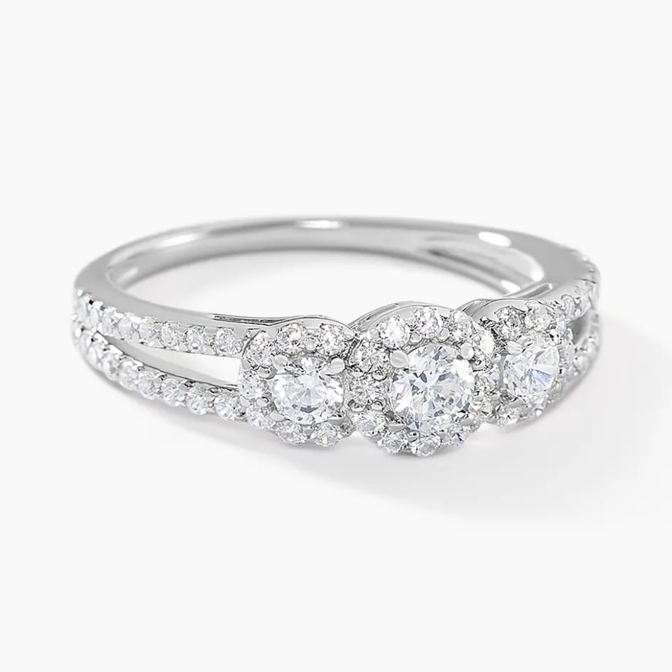 Online Histoire d'Or Bague Titemae Argent Blanc Oxyde De Zirconium