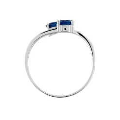 Discount Histoire d'Or Bague Toi Et Moi Or Blanc Saphir Et Diamant