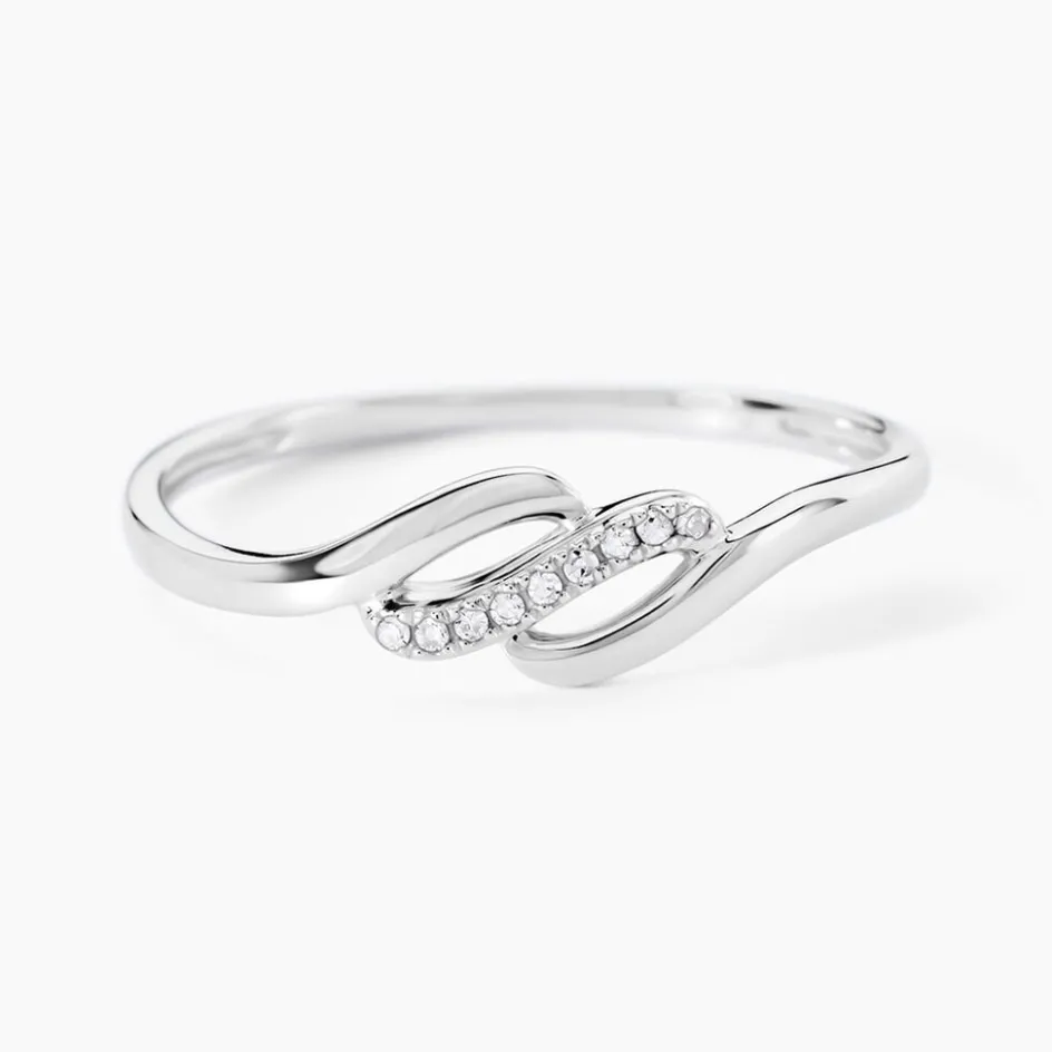 Histoire d'Or Bague Tylane Divers or blanc diamant