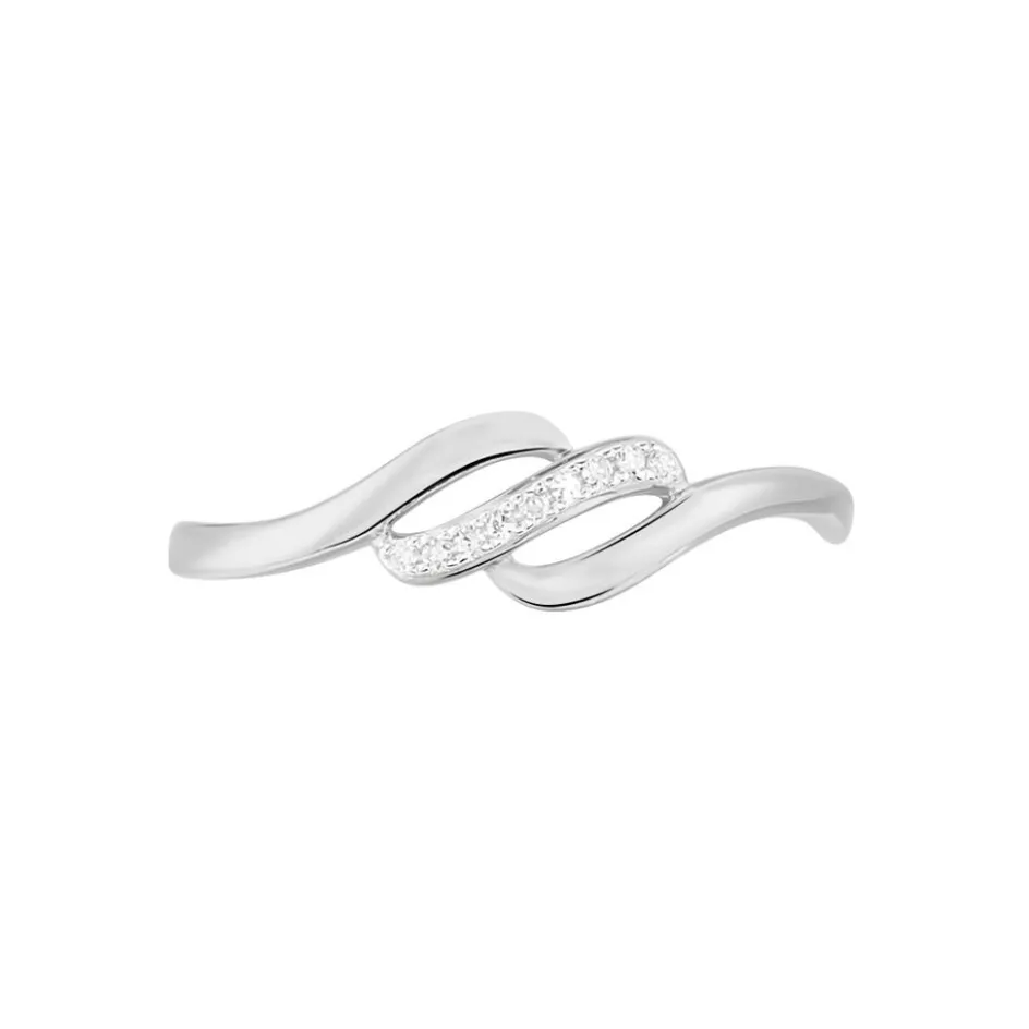 Histoire d'Or Bague Tylane Divers or blanc diamant