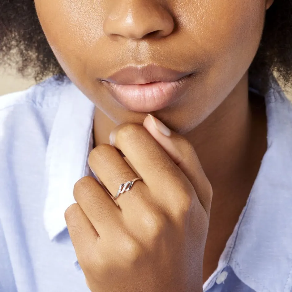 Histoire d'Or Bague Tylane Divers or blanc diamant