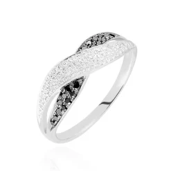 Discount Histoire d'Or Bague Vahide Or Blanc Diamant