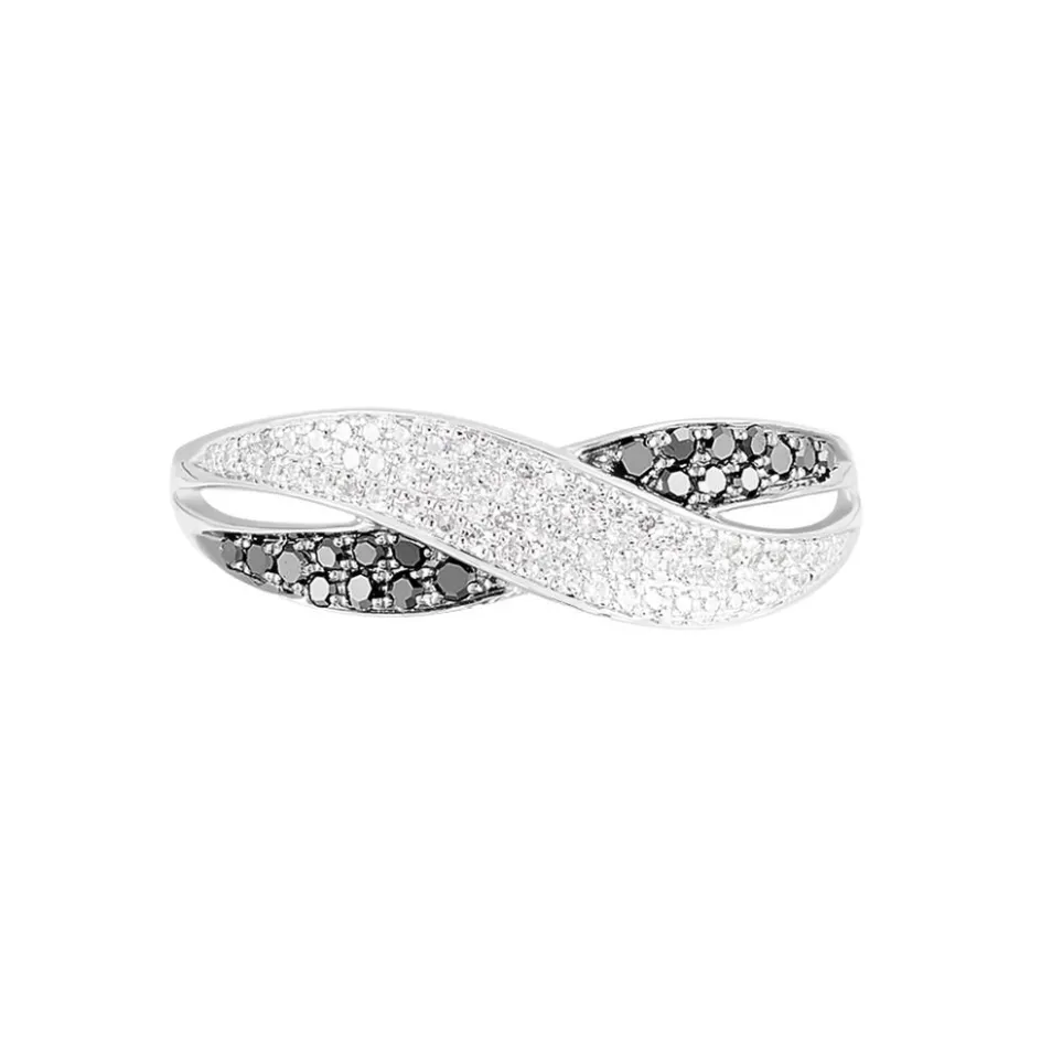 Discount Histoire d'Or Bague Vahide Or Blanc Diamant