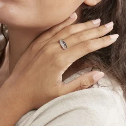 Discount Histoire d'Or Bague Vahide Or Blanc Diamant